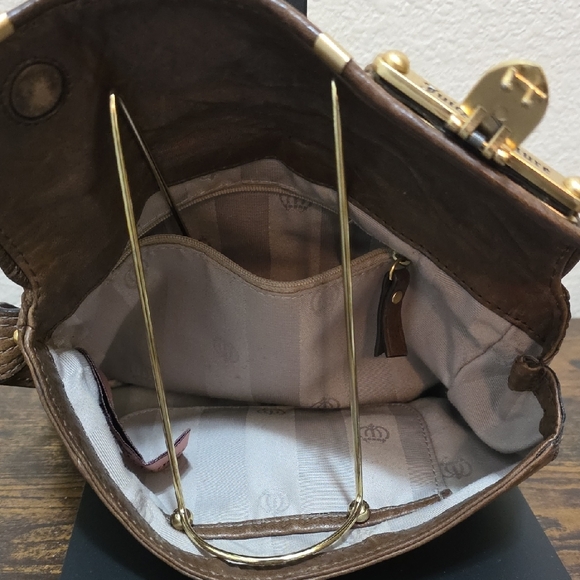 Juicy Couture Vintage Brown Leather Clutch Bag - Picture 6 of 10